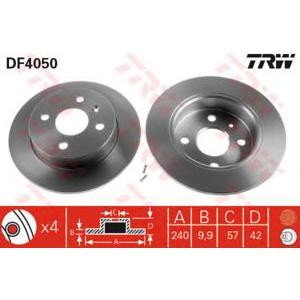 спирачен диск TRW DF4050