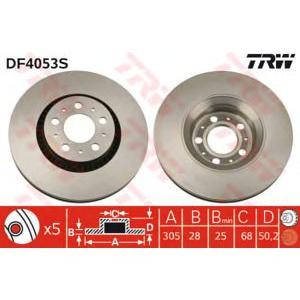 спирачен диск TRW DF4053S