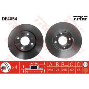 спирачен диск TRW DF4054