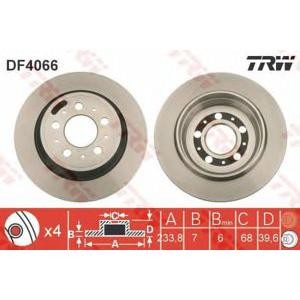 спирачен диск TRW DF4066