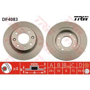 спирачен диск TRW DF4083