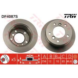 спирачен диск TRW DF4087S