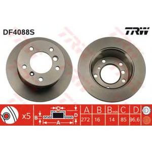 спирачен диск TRW DF4088S