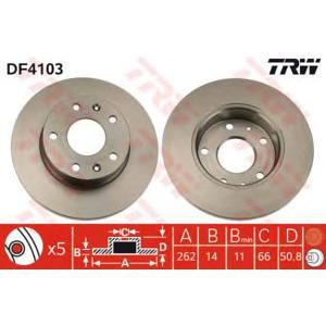 спирачен диск TRW DF4103