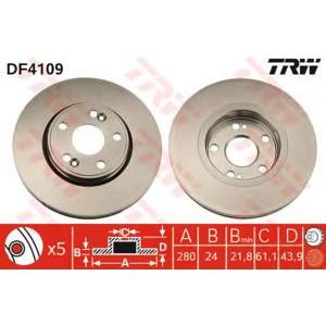 спирачен диск TRW DF4109