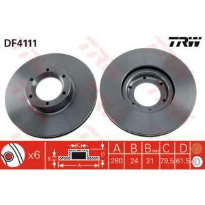 спирачен диск TRW DF4111