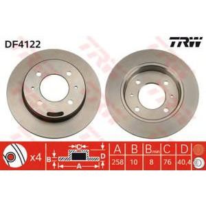 спирачен диск TRW DF4122