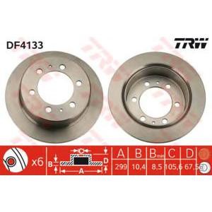 спирачен диск TRW DF4133