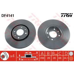 спирачен диск TRW DF4141