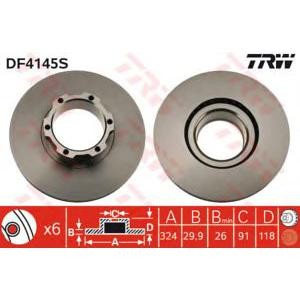 спирачен диск TRW DF4145S