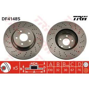 спирачен диск TRW DF4148S