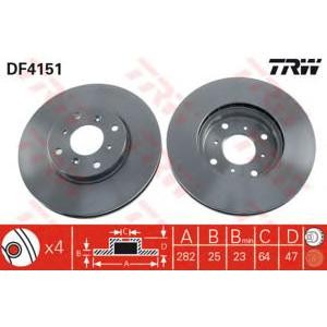 спирачен диск TRW DF4151