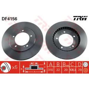 спирачен диск TRW DF4156