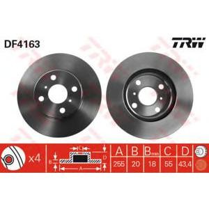 спирачен диск TRW DF4163