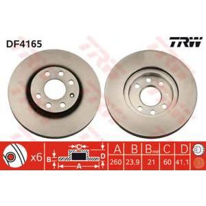 спирачен диск TRW DF4165