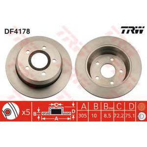спирачен диск TRW DF4178