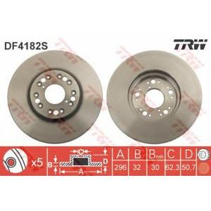 спирачен диск TRW DF4182S