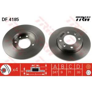 спирачен диск TRW DF4185