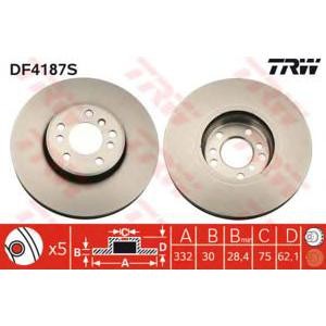 спирачен диск TRW DF4187S