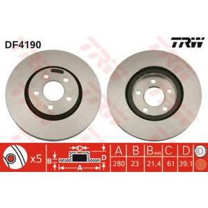 спирачен диск TRW DF4190