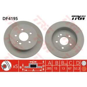 спирачен диск TRW DF4195