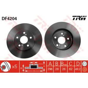 спирачен диск TRW DF4204