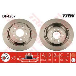 спирачен диск TRW DF4207