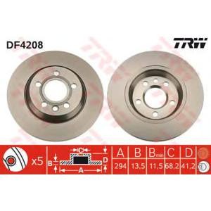 спирачен диск TRW DF4208