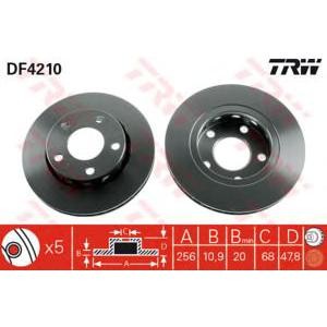 спирачен диск TRW DF4210