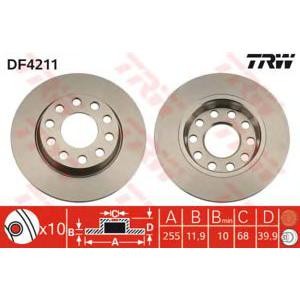 спирачен диск TRW DF4211