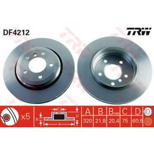 спирачен диск TRW DF4212