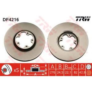 спирачен диск TRW DF4216