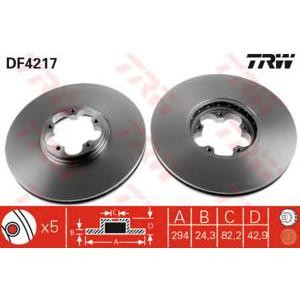 спирачен диск TRW DF4217