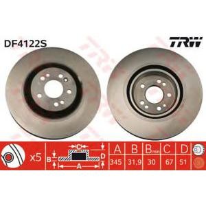 спирачен диск TRW DF4222S