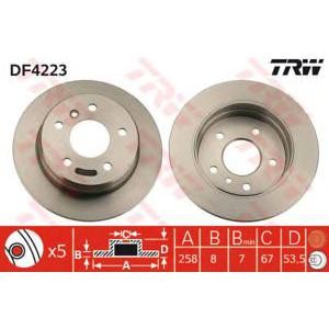 спирачен диск TRW DF4223