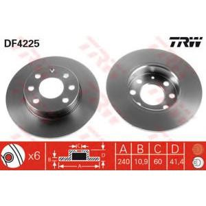 спирачен диск TRW DF4225