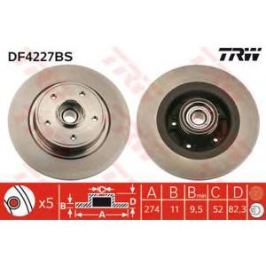 спирачен диск TRW DF4227BS