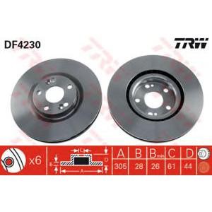 спирачен диск TRW DF4230