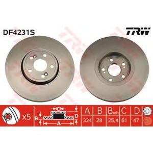 спирачен диск TRW DF4231S
