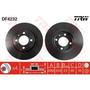 спирачен диск TRW DF4232