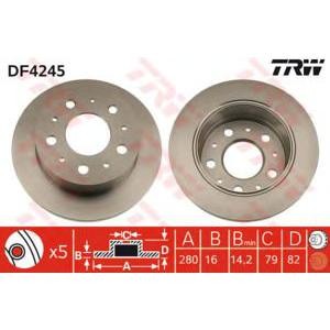 спирачен диск TRW DF4245