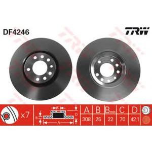 спирачен диск TRW DF4246