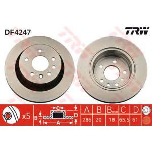 спирачен диск TRW DF4247