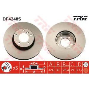 спирачен диск TRW DF4248S