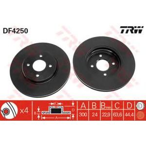 спирачен диск TRW DF4250