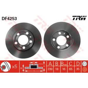 спирачен диск TRW DF4253