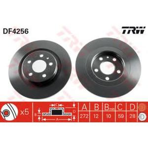 спирачен диск TRW DF4256