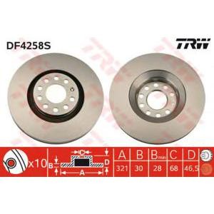 спирачен диск TRW DF4258S