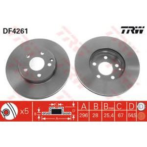 спирачен диск TRW DF4261