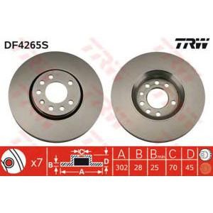 спирачен диск TRW DF4265S